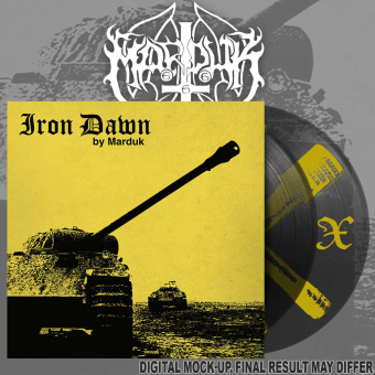 MARDUK Iron Dawn LP CLEAR BLACK SILKSCREEN PRINT [VINYL 12"]